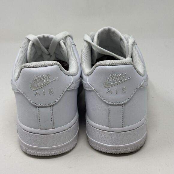 Nike Air Force 1 '07 Low Womens 9 Triple White Leather Athletic Shoes Sneakers - Picture 12 of 16